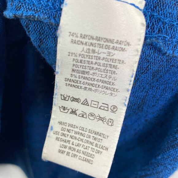 Free People Womens Cut Off Tank Top Size XS Blue Stretch Summer Casual - Picture 6 of 7